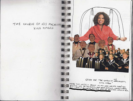 The Church of His Majesty, King Oprah. Art by Elaina Buie